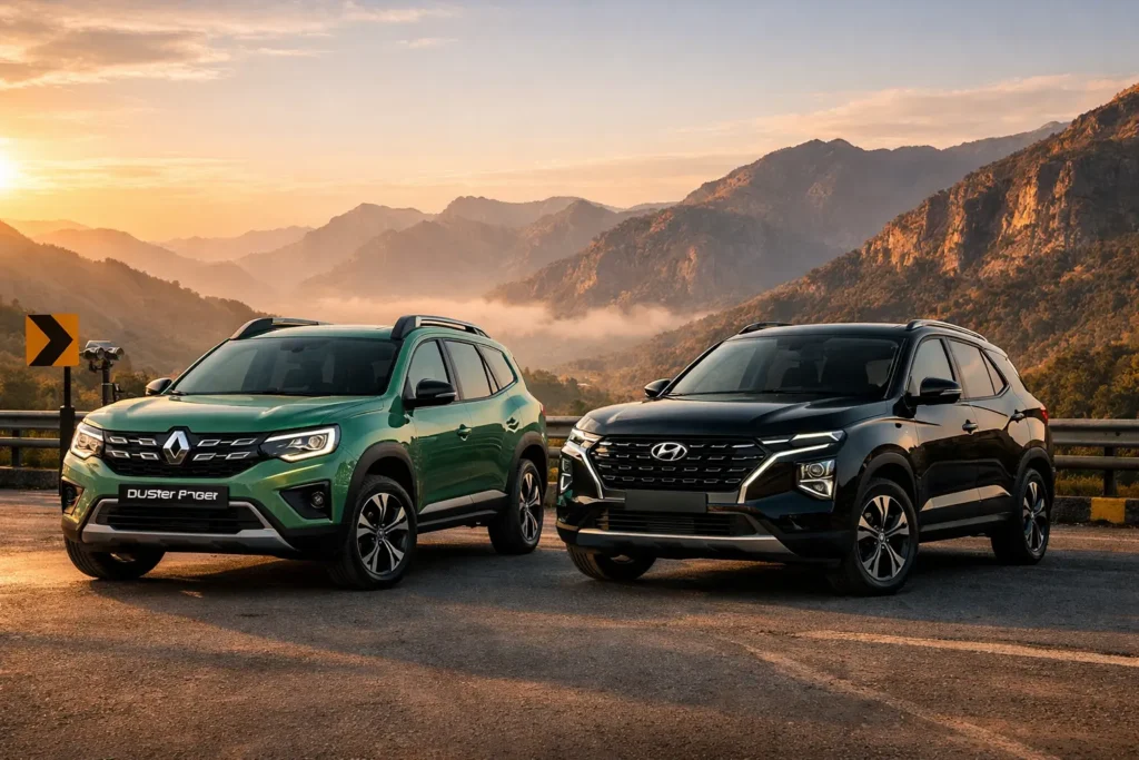 Renault Duster (front) and Hyundai Creta (behind)