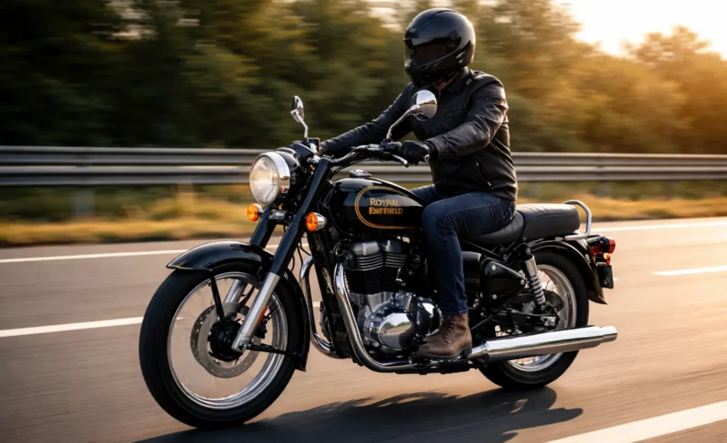 Royal Enfield Bullet 350 highway ride India
