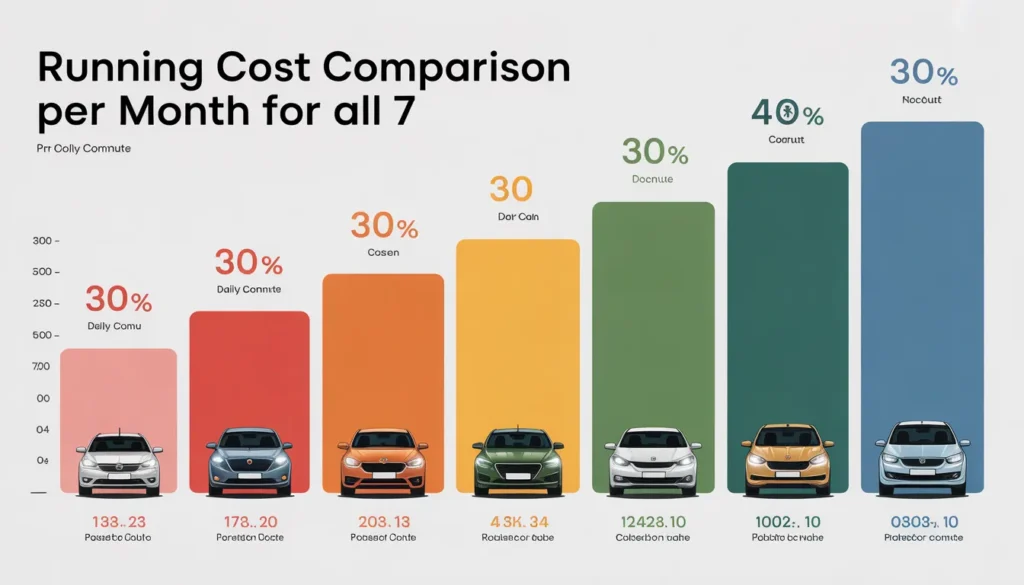 running cost comparison per month